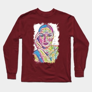 Beautiful GAL Fan Art Abstract Portrait Long Sleeve T-Shirt